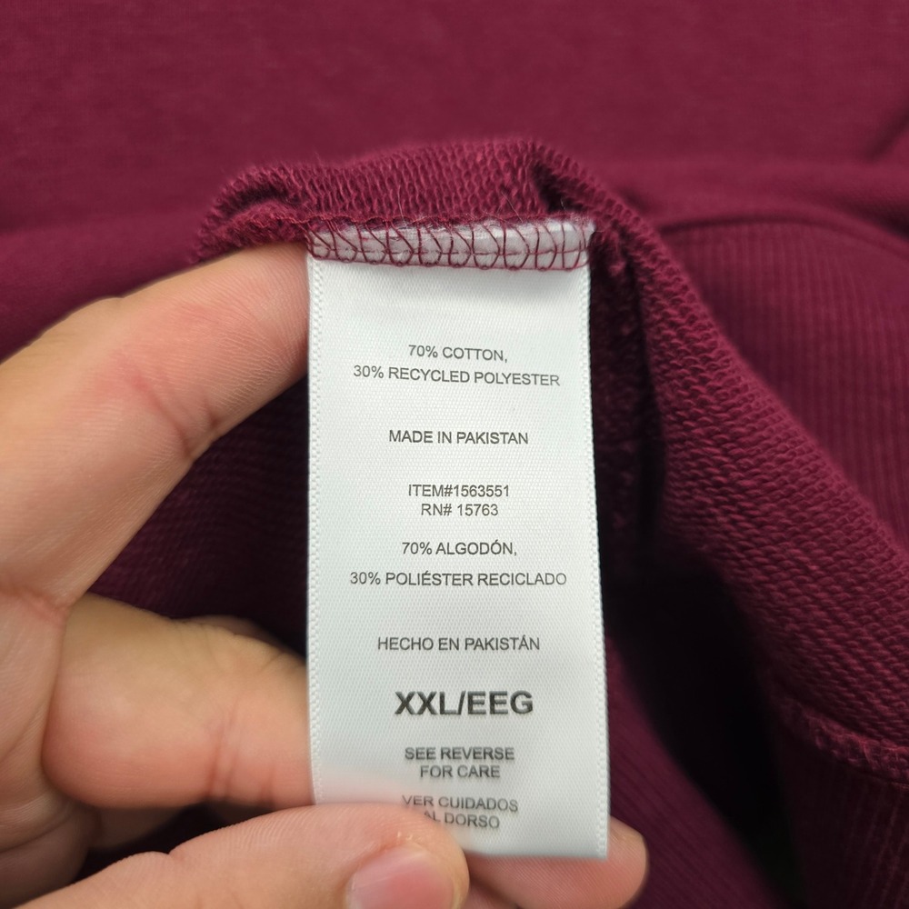 Champion Crewneck Sweatshirt Mens 2XL Red Burgundy Pullover Casual Comfortable - Picture 7 of 8